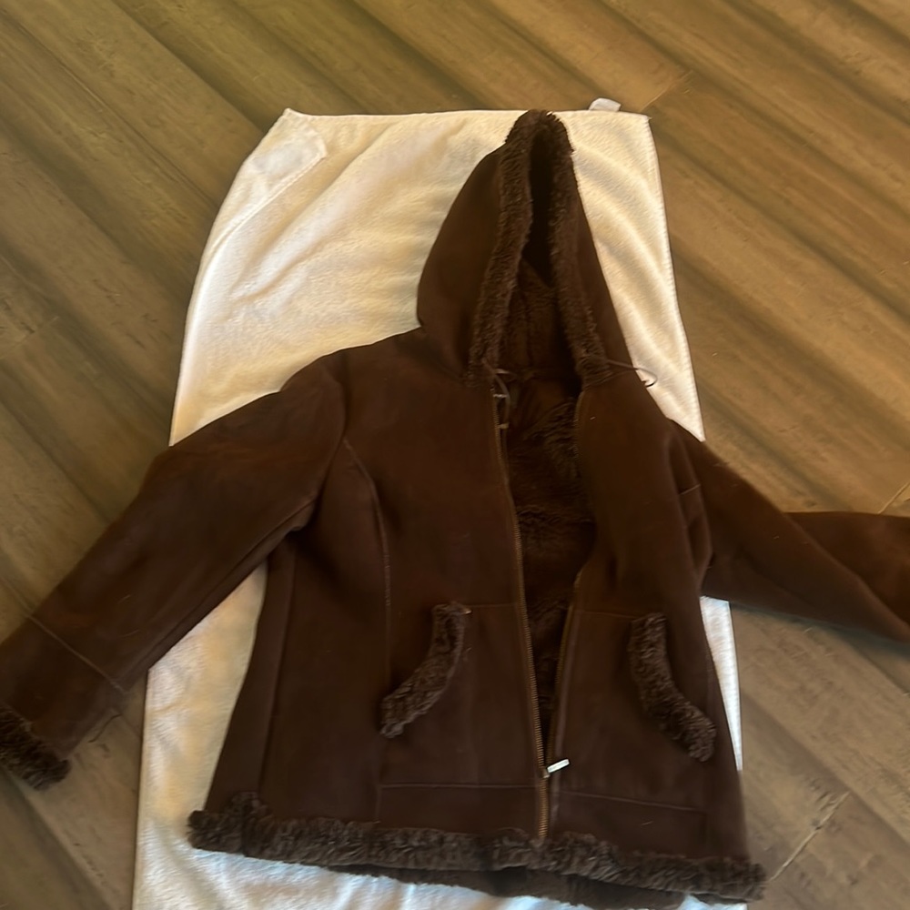 Warm suede, winter jacket